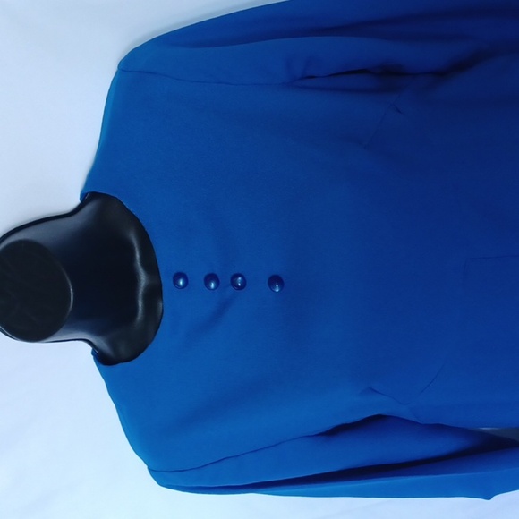 Vintage 1970's blue long sleeved maxi modesty - Picture 2 of 5